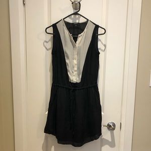 ✨SOLD✨ Aritzia Babaton Black Cream Dress